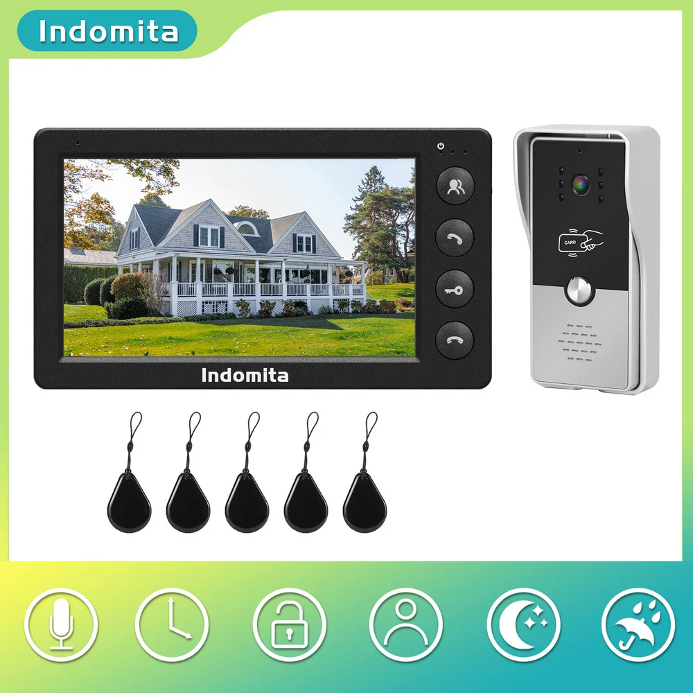 indomita-intercominterphone-maison-videovisiophone-filaire-avec-cameravisiophone-filaire-systeme-d'interphone-domestique-sonnette-de-rue-avec-camera-panneau-d'appel-analogique-rfid-deverrouillage-conversation