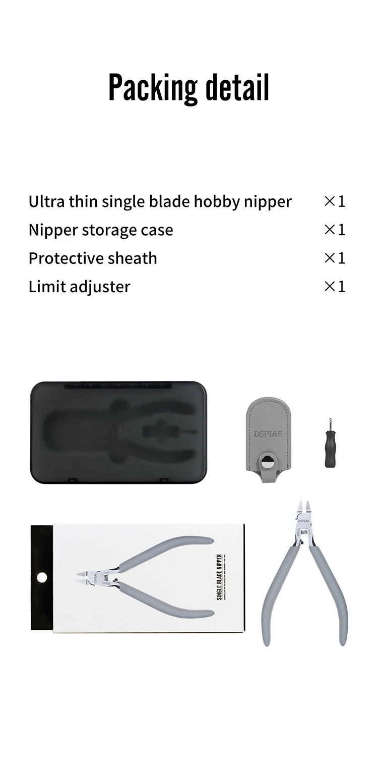 DSPIAE ST-C2 Ultradünner Einzelklingen-Zangen Präzisions-Hobby-Schneidewerkzeug für Feindetails, Trimmen und Entfernen von Spritzgussresten bei Plastikmodellen – Detail 10
