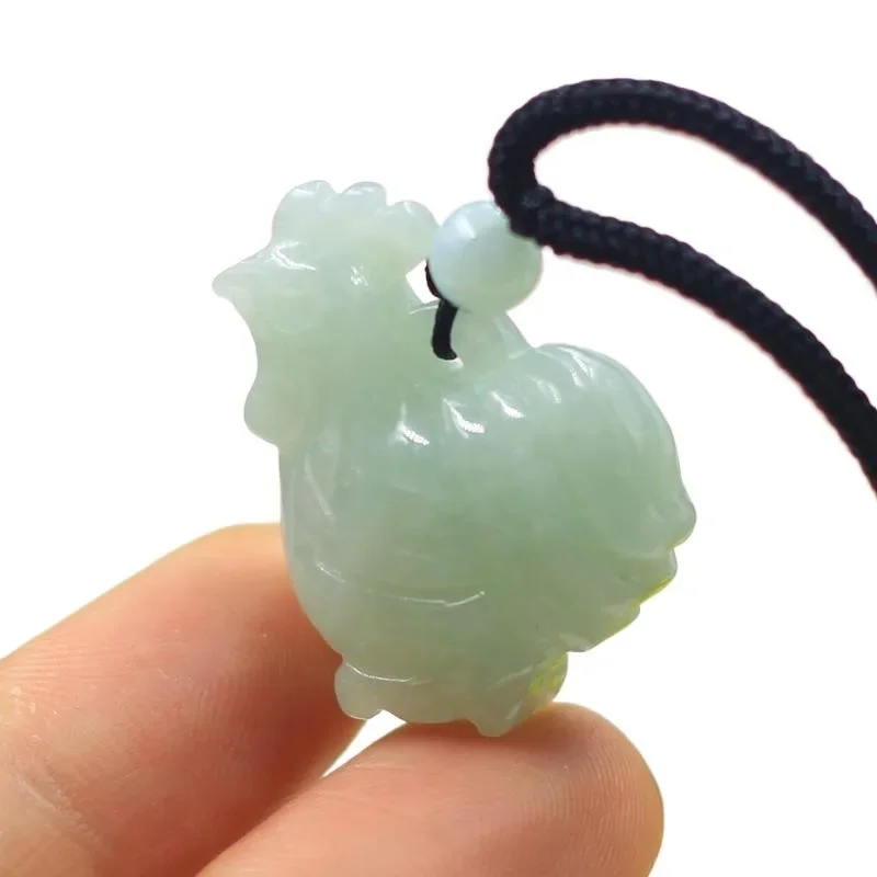 A Goods Liyu Rooster Book Pendant Ruyi Ji Body Jade Chicken Necklace for Men and Women