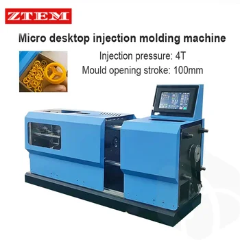4T Micro Desktop Injection Molding Machine Plastic Molding Machine for Producing Micro Plastic Parts ABS PLA PC PE Polymer