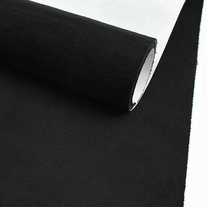 Luxury Suede Self-Adhesive Fabric for Interior Trim & Decor - Versatile Sizes, 0.8mm Thick Velvet Finish