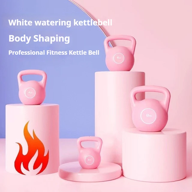 Kettlebell Kettle Dumbbells Fitness 2-8kg Pink Soft Kettlebells 2