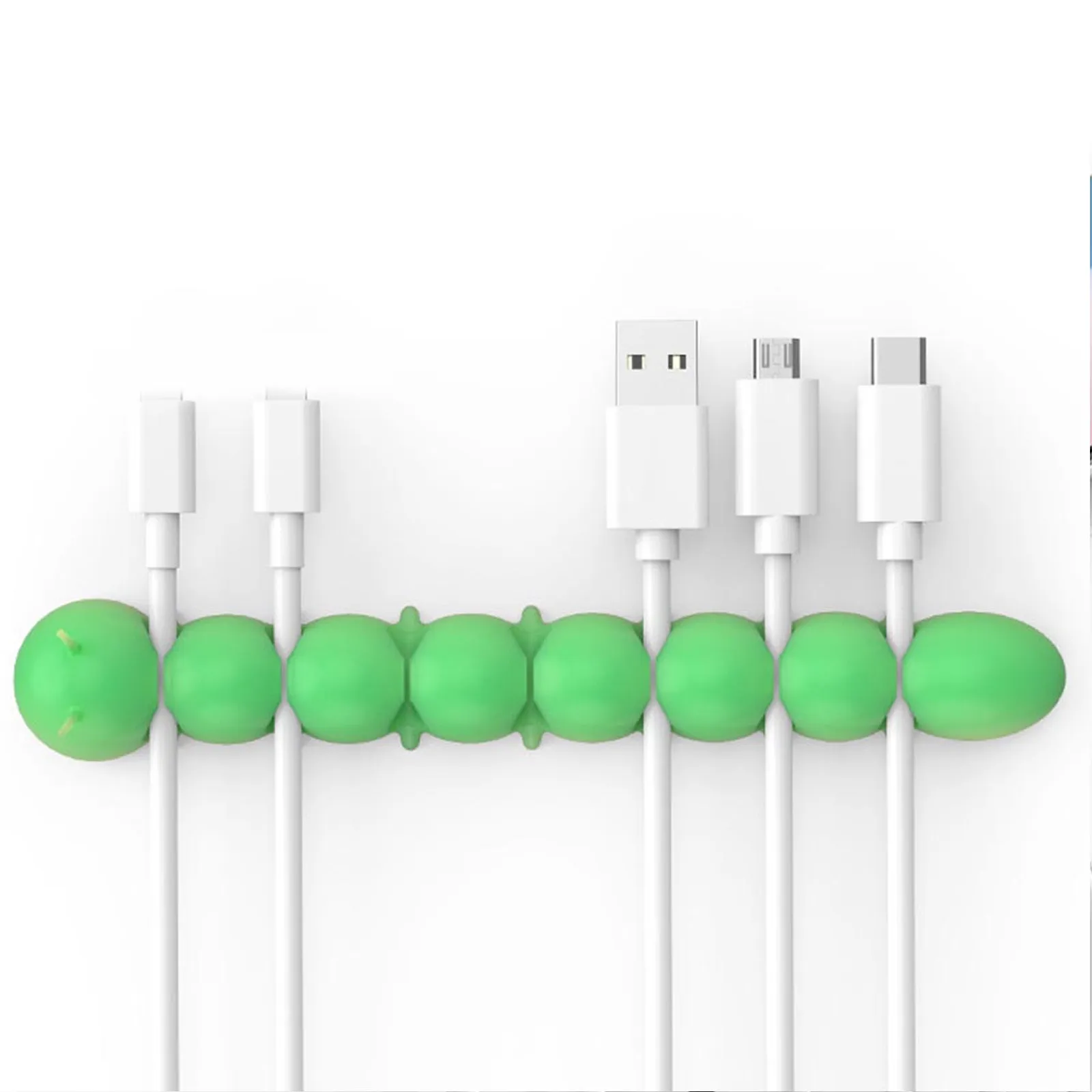 1Pcs 애벌레 모양의 실리콘 케이블 와인더 헤드폰 휴대 전화 USB 충전기 노트북 이더넷 케이블 데스크탑 케이블