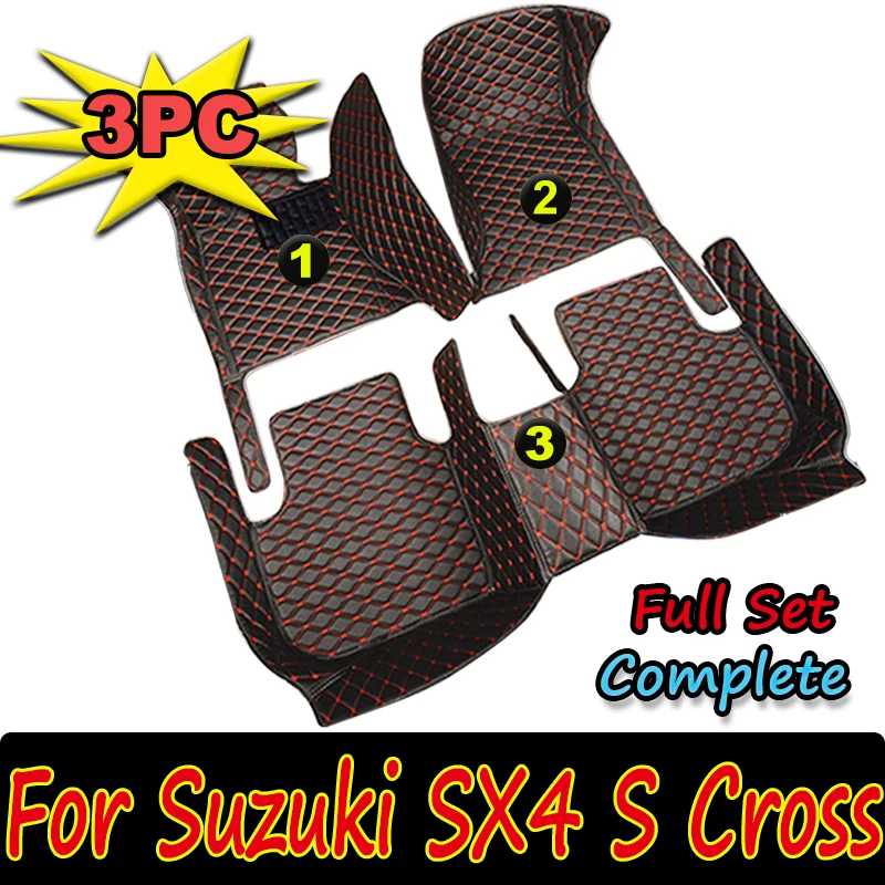 

Car Floor Mats For Suzuki SX4 S Cross 2020~2022 AUTO DropShipping Center Interior Accessories Leather Carpets Rugs Foot Pads