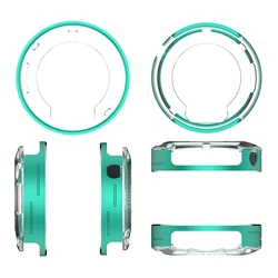 Clear Shockproof Screen Protector with Hard Protective Bumper (Bright Green)