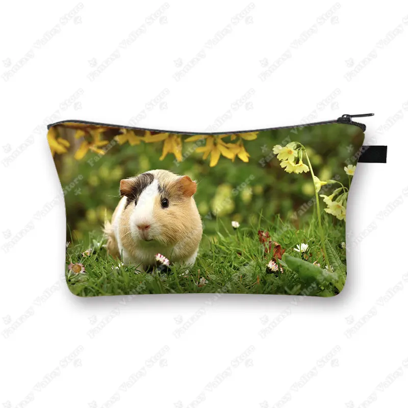 Charming Pet Print Cosmetic Case - Makeup Bag and Beauty Organizer Zipper Pouch