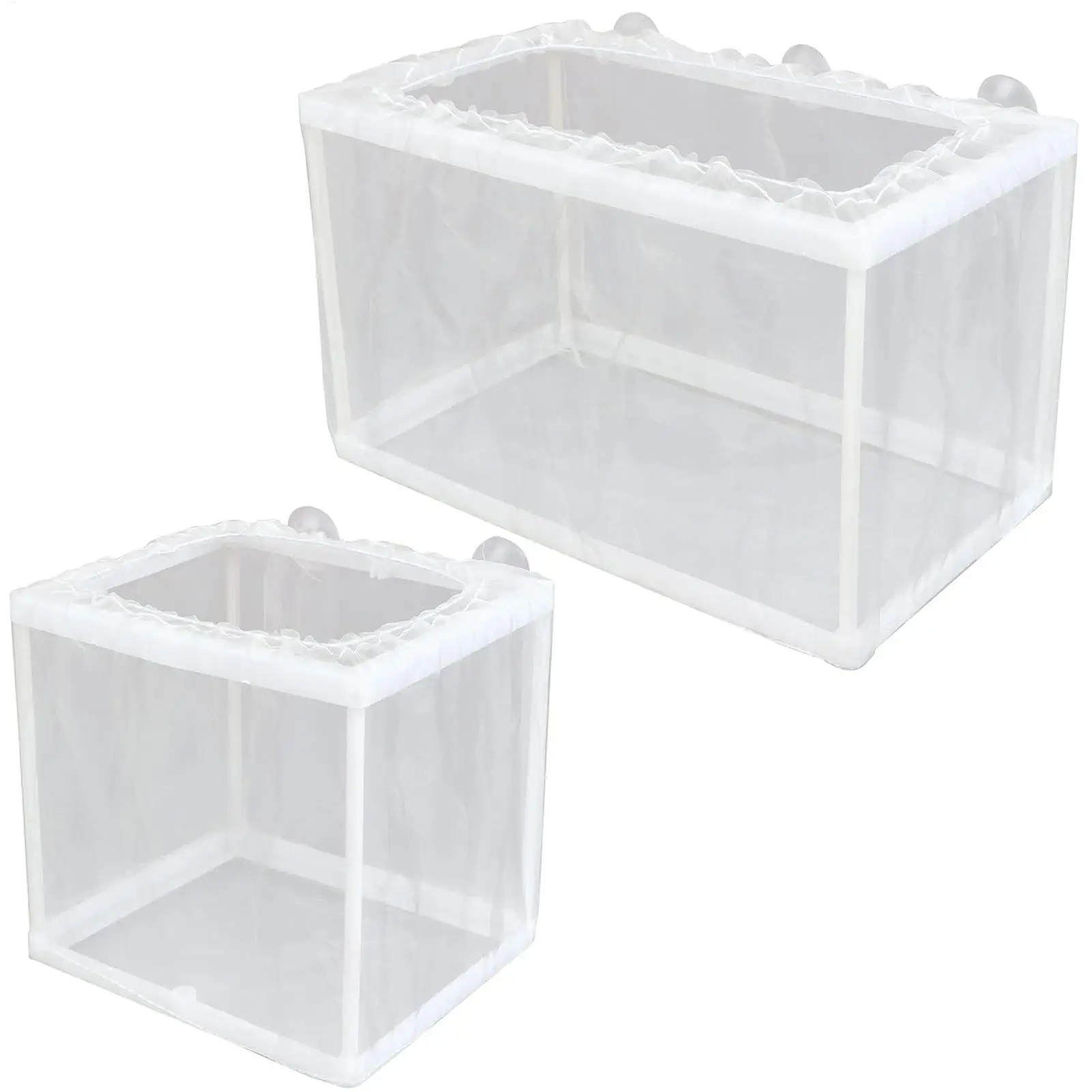 Aquarium-Zuchtbox mit Netz, Fischzuchtbehälter, Trennnetz, Inkubator-Netz, Fischzuchtbox mit Saugnapf – Detail 11