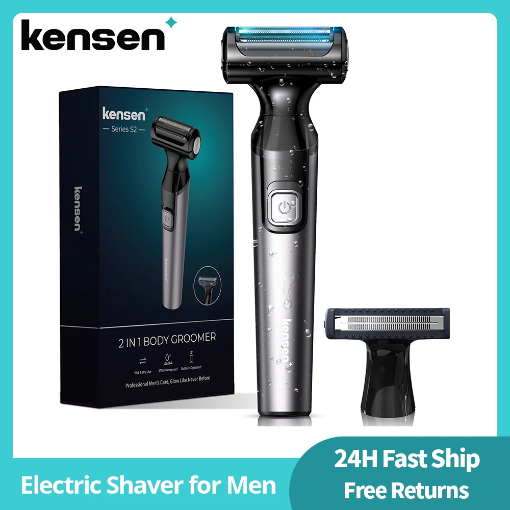 Kensen rasoio elettrico per uomo potente macchina da barba bagnata e  asciutta rasoio elettrico Trimmer epilatore per la depilazione del corpo  del viso
