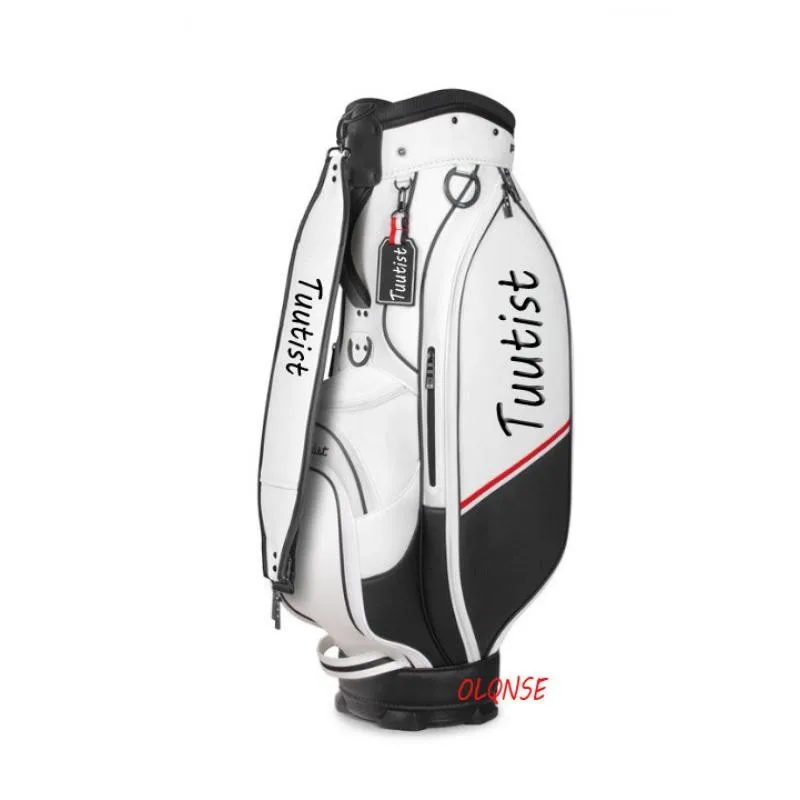 

2024 New Golf Caddy Bag New Pull Rod Club Stand Bag Pu Waterproof 9-inch Standard Lightweight Wheels Ball Bag