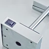 Modern Black Bathroom Mirrors Quality Brass Dual Arm Extend Folding Bathroom Makeup Mirror Magnifying LED Light Bathroom Mirrors 6