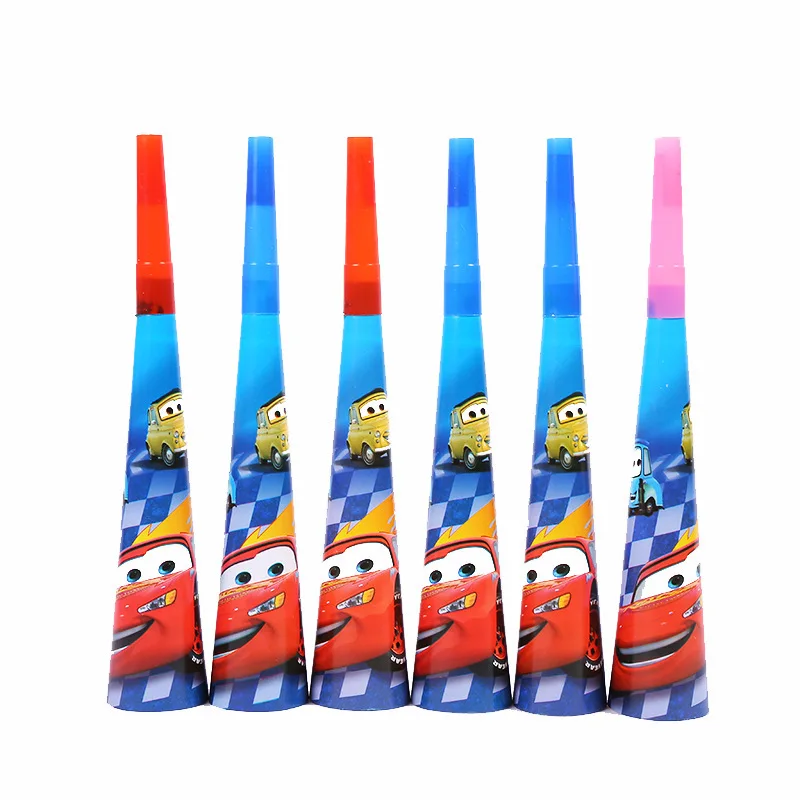 thumbnail image 1 of Juego de vajilla desechable para fiesta de cumpleaños de Disney Pixar Cars Lightning Mcqueen, pancarta, telón de fondo, globos, suministros para niños, 1 of 5