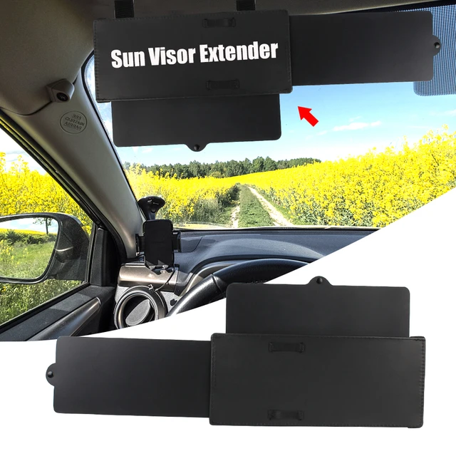 Durable Universal Car Anti-Glare Sun Visor Clip-on UV Rays Blocker