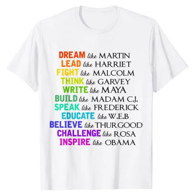 

Dream Like Martin Lead Like Harriet Black History Pride Gift T-Shirt Women Men Clothing Graphic Tees Tops Short Sleeve Blouses