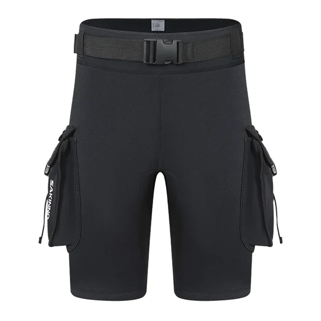 Pantalones Cortos De Buceo Y Surf - Neopreno Ajustable, Hebilla Rápida, Con Bolsillos, Para Deportes Acuáticos