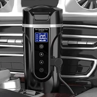 Bouilloire électrique Portable 12v/24v, tasse chauffante pour voiture intelligente, écran tactile, tasse thermique de 450ml, tasse chauffante pour voiture, température réglable 3