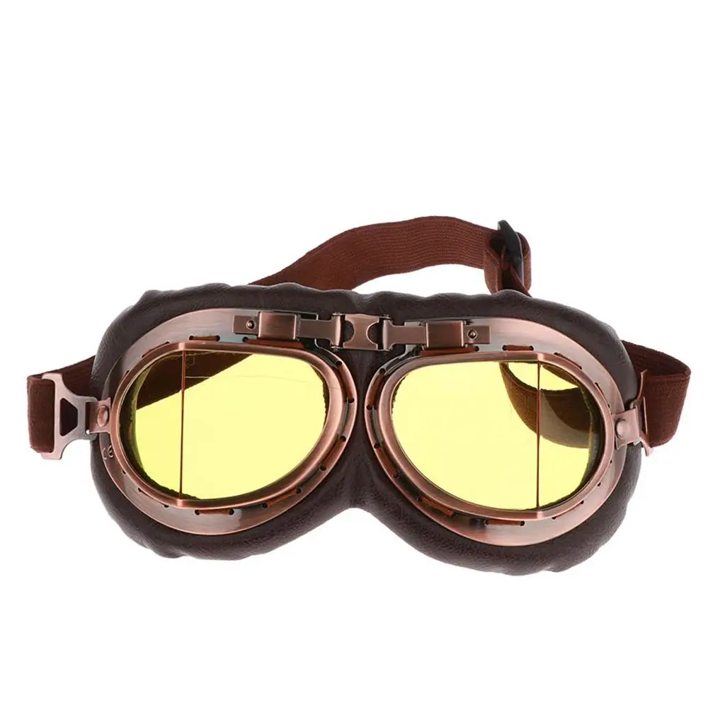 

Retro Motorcycle Dirt Bike ATV Sunglasses Motorbike Glasses - Yellow Lens