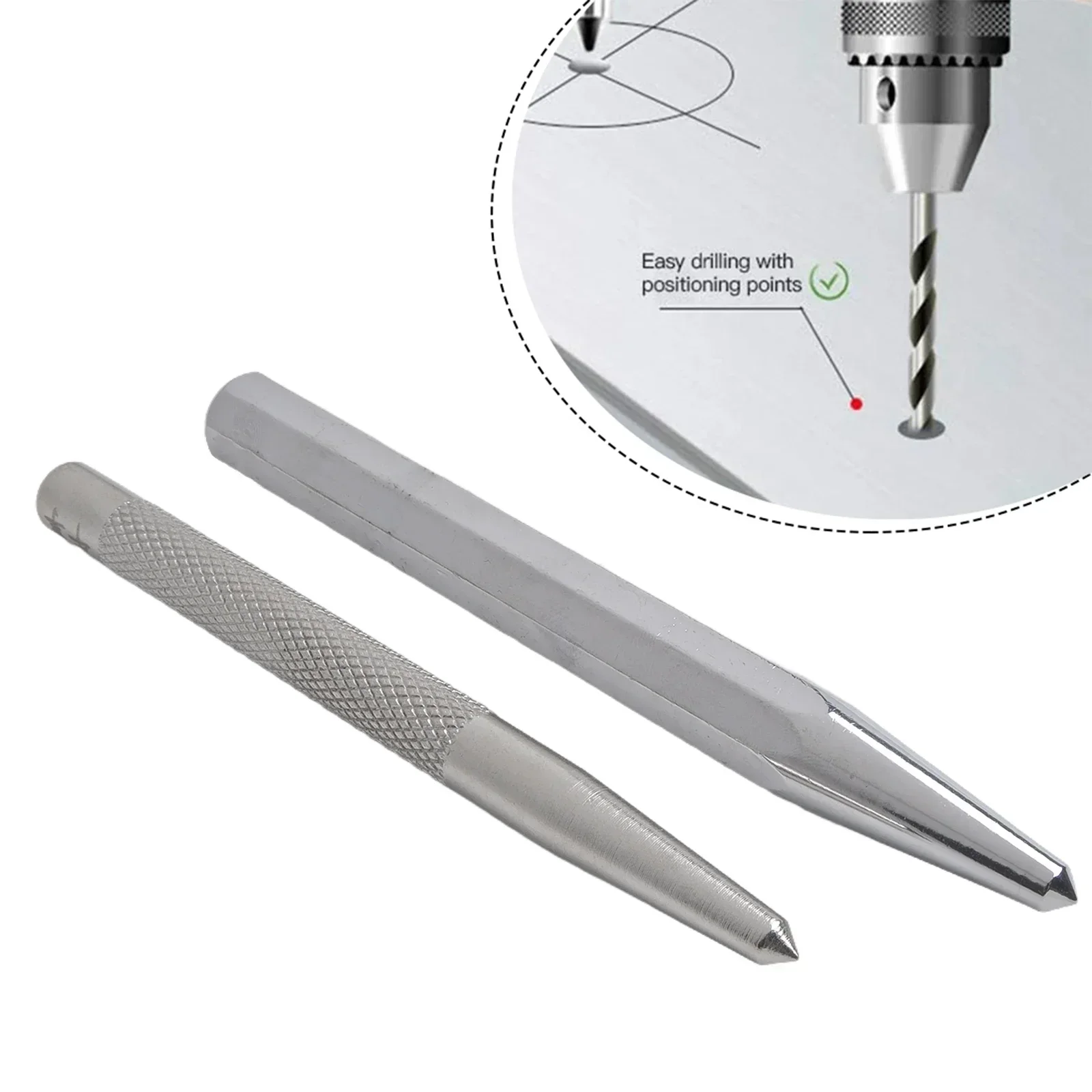 Octagonal Center Punch Locator Fitter Chisel Punch Metal Drilling Mark Cone High Hardness Punching Positioning