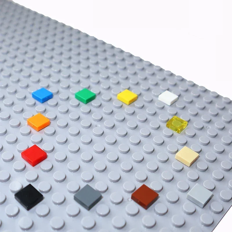 200/500PCS 3070 1x1 Flache Fliesen Groß Ziegel Glatte Bausteine MOC Montieren Partikel DIY Pädagogisches kreative Teile Spielzeug