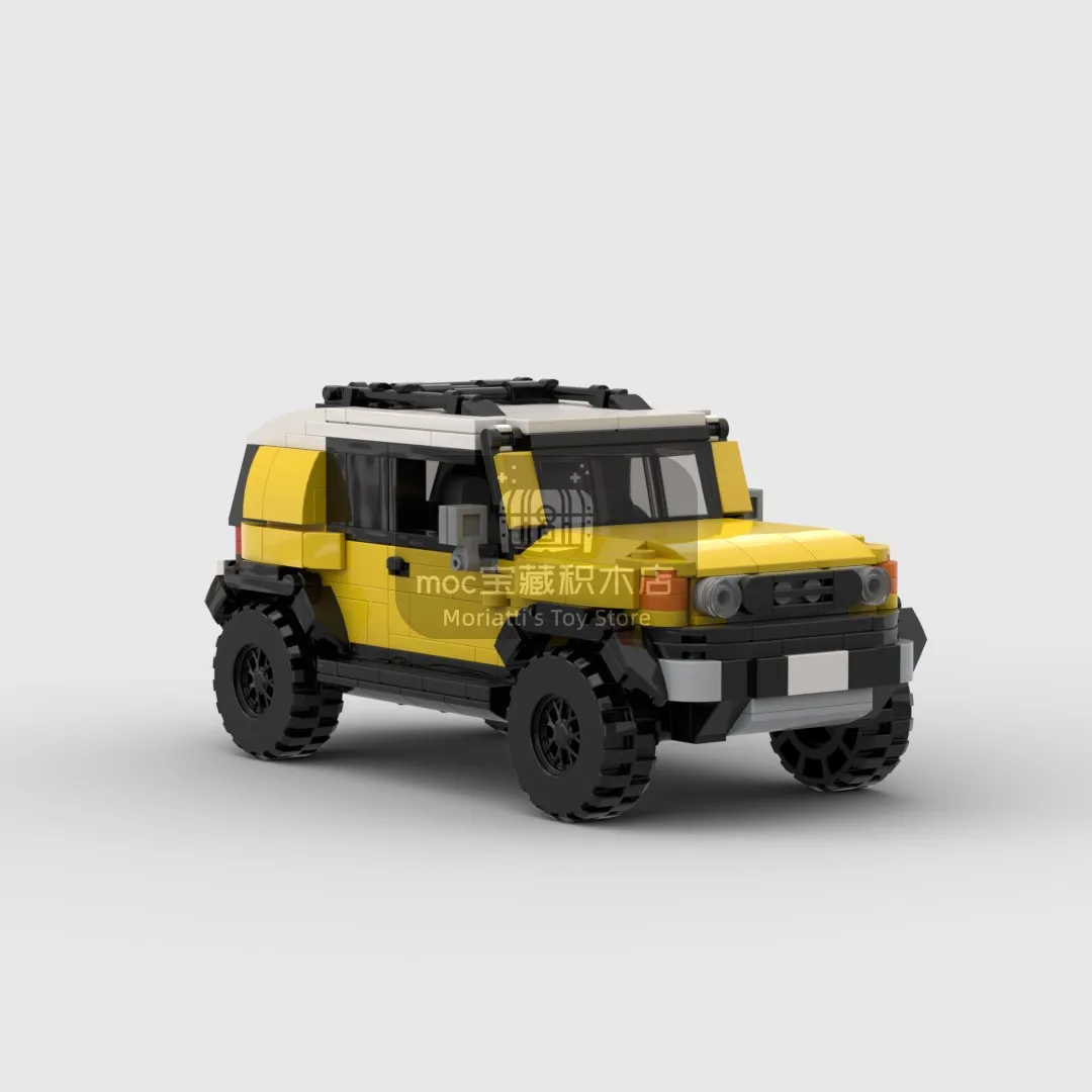 Moc-72513 Cruiser Fj Racing Sports Car Vehicle Speed Champion Racer Building Blocks Brick Creative Garage Toys For Boys