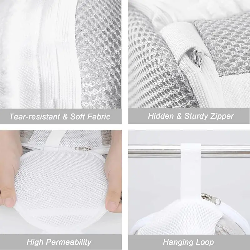 Durable Shoe Wash Bag,Travel Convenient Shoe Washing Bag,with Strong Zippers,Home Use Anti-Deformation Shoe Laundry Washing Bag 3