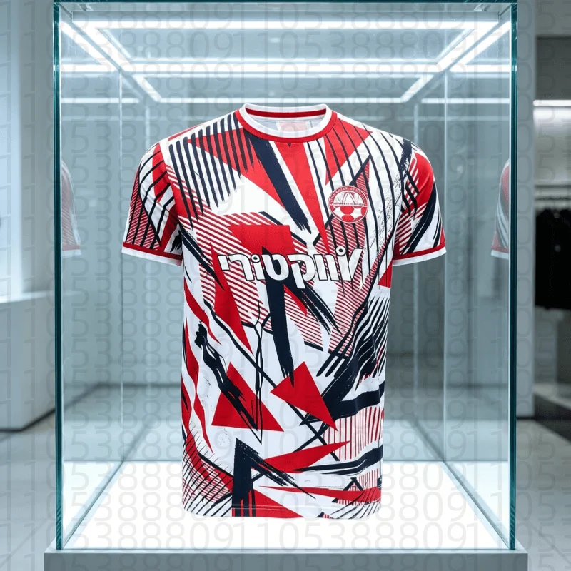 2026 Neues Hapoel Beer Sheva Heim-Fußballtrikot aus Israel, Komfortables, Schnell Trocknendes und Atmungsaktives Sport-Oberteil - Eltern-Kind