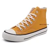 Unisex Casual Simple Comfort Breathable Vulcanization Sneakers Lace-Up Canvas Trendy High Top Shoes Sapatos Formais Masculinos 5
