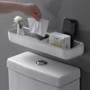 Wall Hanging Toilet Bathroom Storage Cabinet Rack Punch Free Multifunctional Artifact Above Toilet Rack Shelf Organizer 1