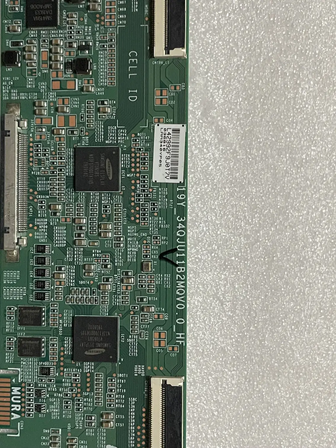 Placa Lógica 19y34qju11b2mqv0-hf Tela Lsm340yp Original Xmmntwq34 - Imagem 2