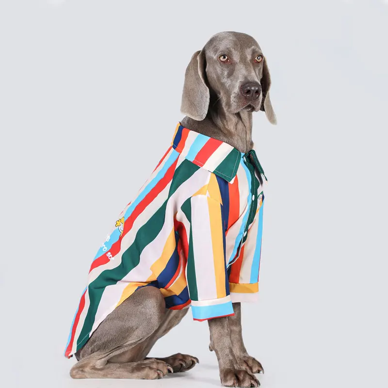 

Thin Trendy Brand Large Dog Shirt, Golden Retriever, Labrador, Summer Anti-Hair Net, Red Clothes