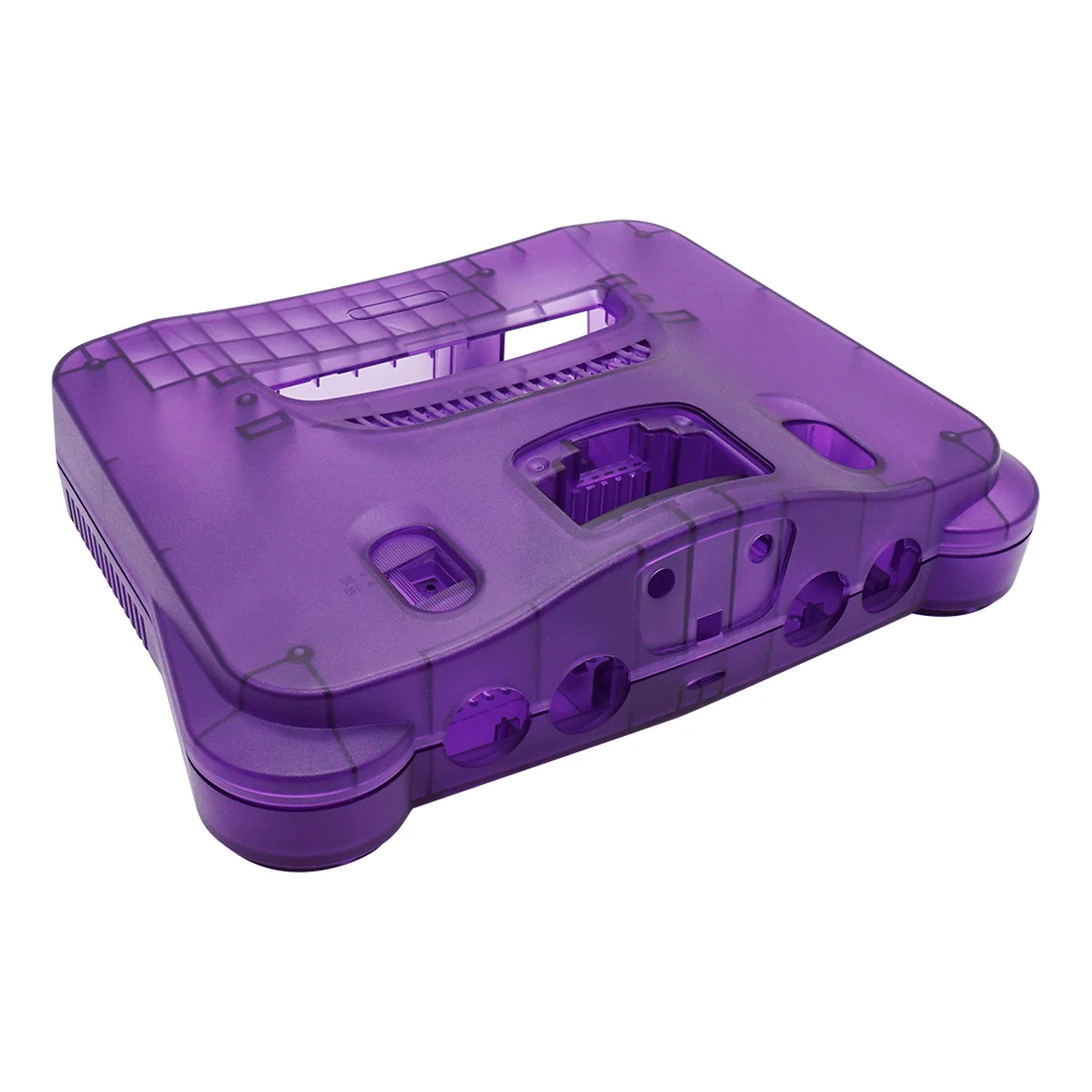 Substituição de Plástico Shell para N64 Console Case Translúcido para Nintendo 64 Habitação Transparente Game Box Shell para N64 Case - Image 5