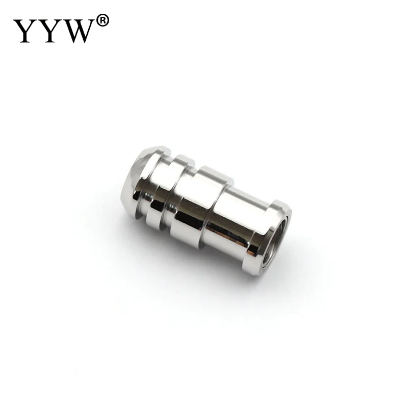 10pcs Stainless Steel Magnetic Clasps 6mm Hole Size for Leather Cord Magnet Lace Buckle Bracelet Jewelry DIY Making Accessories