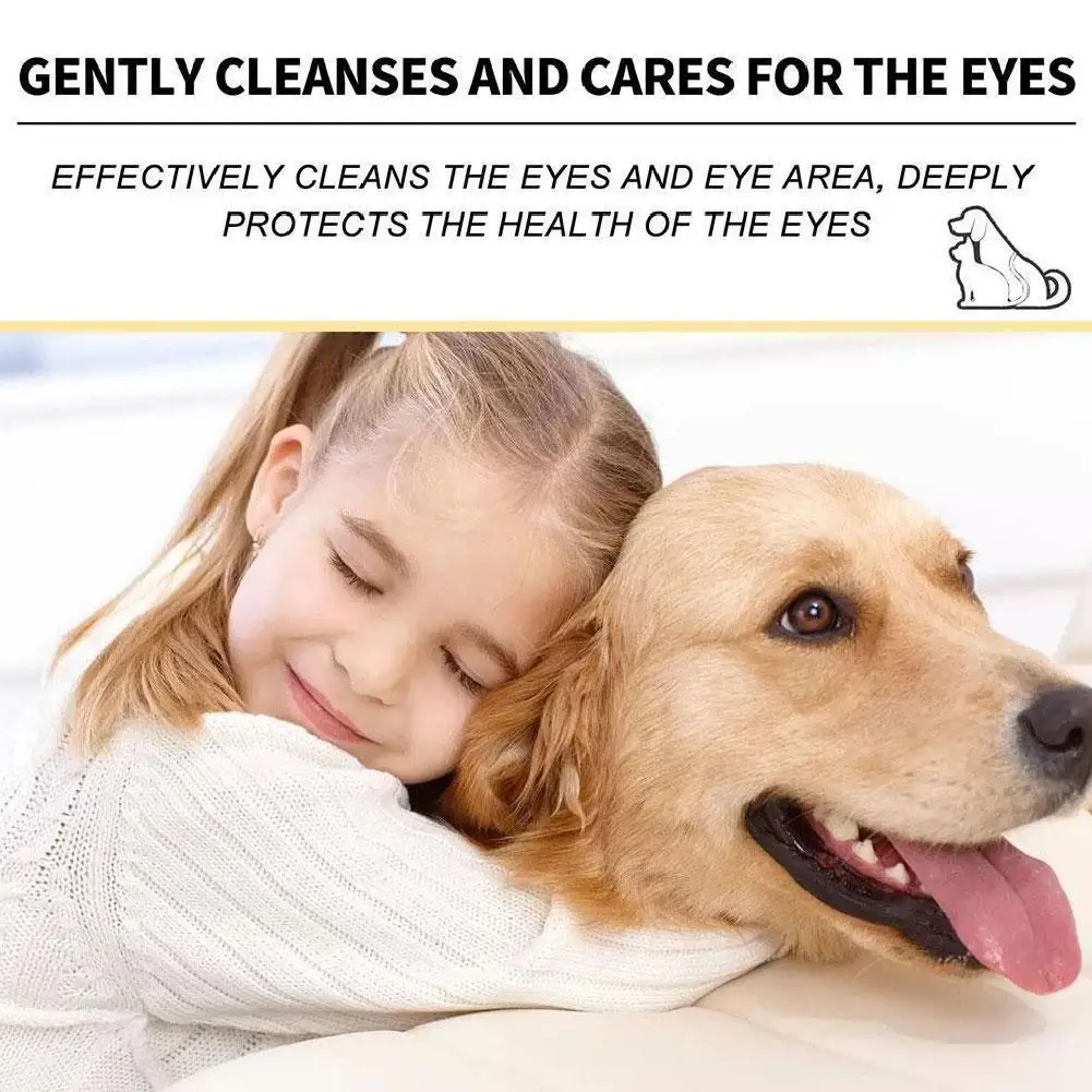 Pet Eye Drops for Dogs & Cats Pet Eye Care Liquid Dog Infection Treatment to Soothe Infection Allergy Dry Eyes Relief