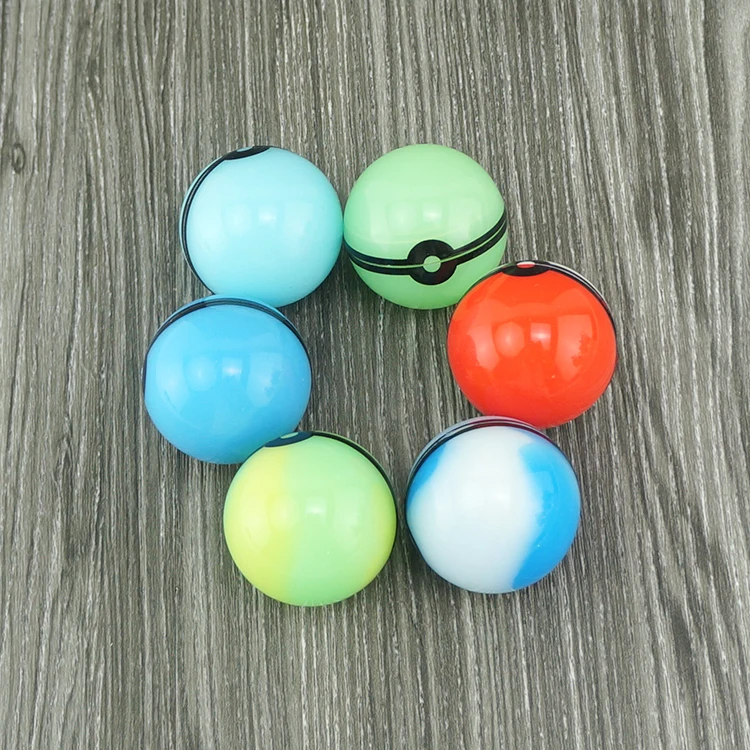 2PCS 6ML silicone ball silicone wax container Pill Storage box Oil container smoking tobacco