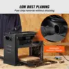 Thickness Planer, 13" Width Worktable Benchtop Planer, Two-Blade, 15-Amp 1800W Powerful Motor, 12" Extended Infeeding Table, 6