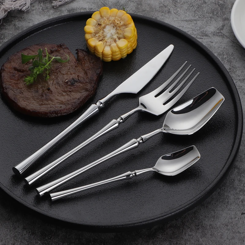 Cutlery Set 24pcs 304 Stainless Steel Western Style