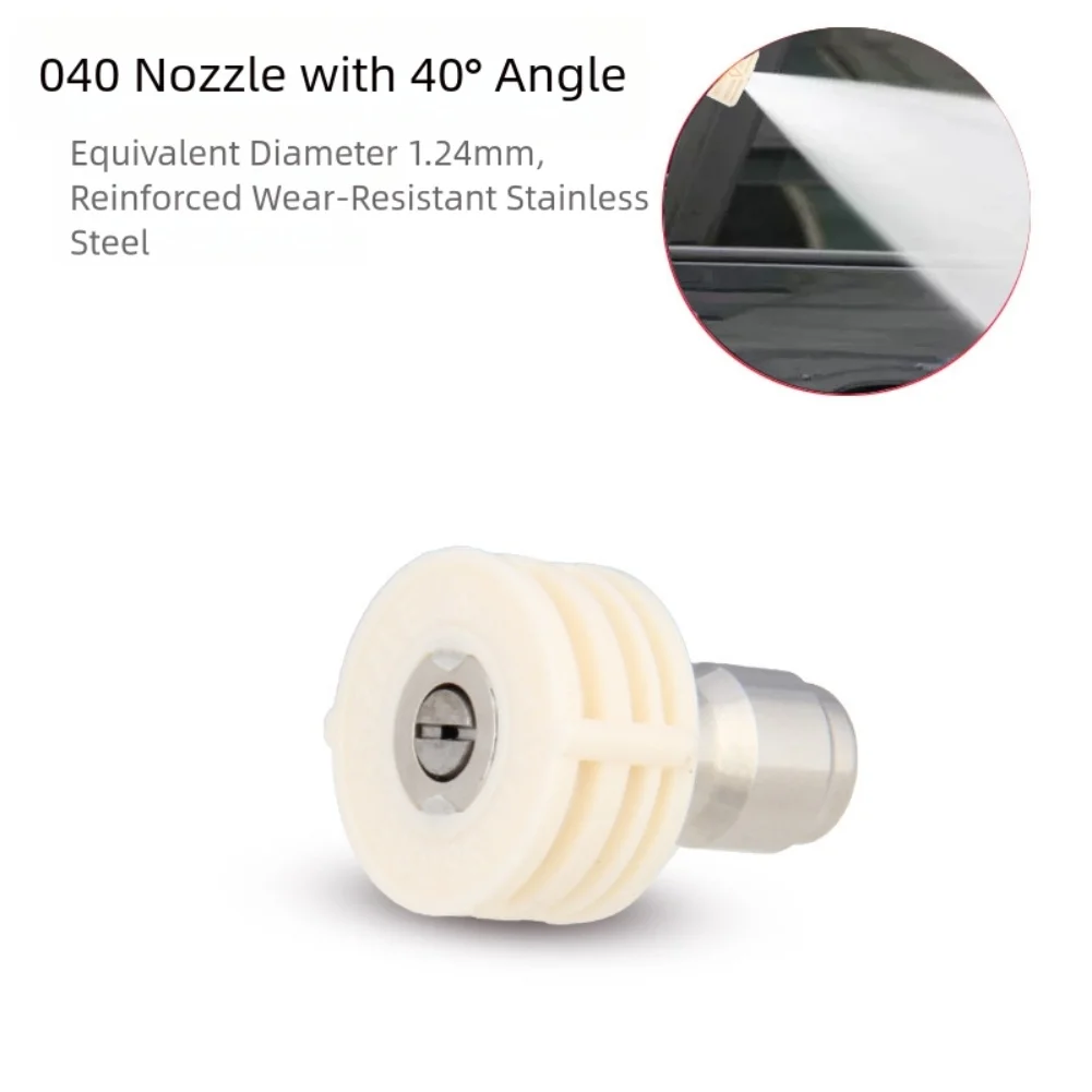 1Pcs 스테인레스 스틸 와셔 노즐 어댑터 고압 자동차 와셔 노즐 액세서리 1/4inch 퀵 커넥트 자동차 세척 노즐