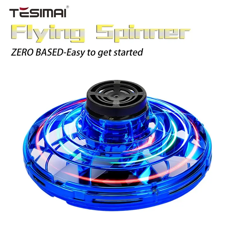 Mini latający Spinner Luminous UFO Drone ręcznie sterowany Flyorb Fly Fidget zabawki dla dzieci dzieci dorosły świąteczny prezent urodzinowy