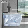 Tankless Toilet，1.28 GPF,Heated Bidet with Dryer&Warm Water,Foot Sensor and Night Light,Auto Flush Open & Close Lid,Smart Toilet 2