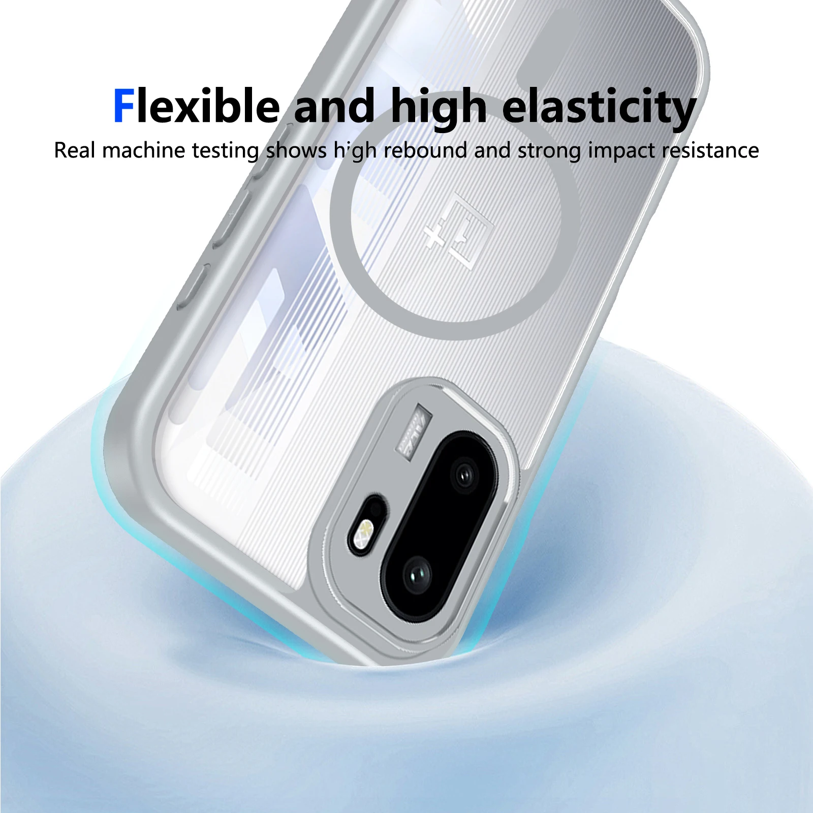 Magnetic Transparent Shockproof Case with Full Protection