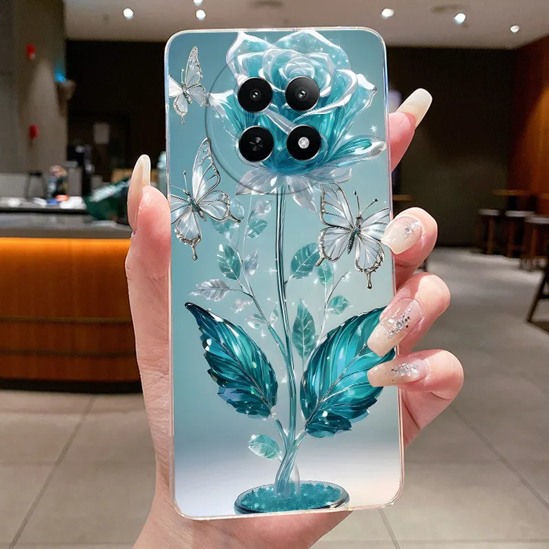 Floral Butterfly Soft Silicone TPU Phone Case - Protective Cover