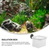 3127-988240.jpg Fish Tank Isolation Net Large Square White Suction Cups Breeder Box Aquarium Fry Separator Easy Clean Install