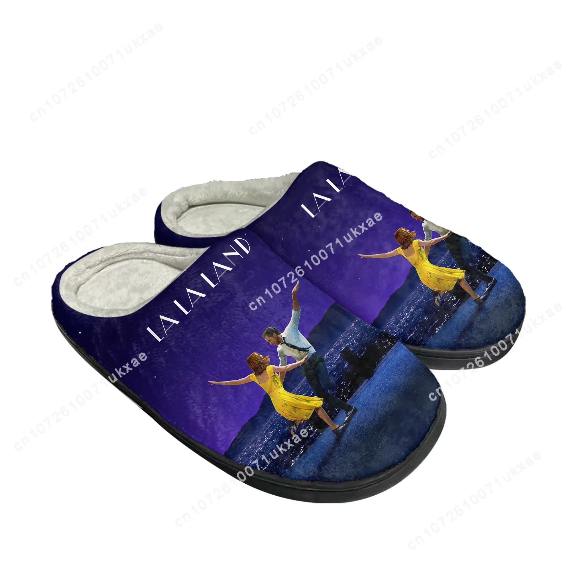 La La Land Home Cotton Slippers Mens Womens Plush Bedroom Casual Keep Warm Shoes Thermal Indoor Slipper Customized DIY Shoe