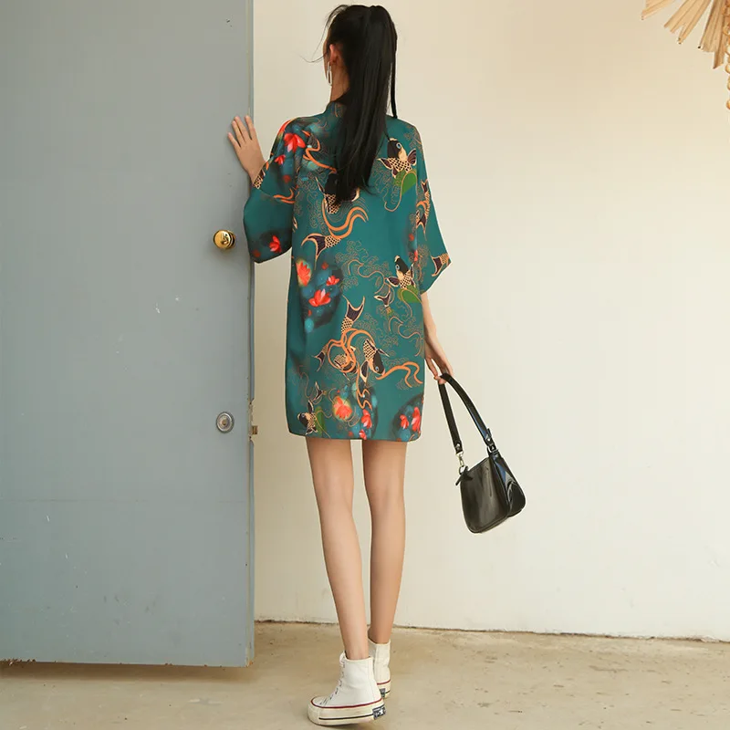 New Chinese Traditional Dress Y2K High Street Women Improved Qipao Chinese Loose Cheongsams ципао 치파오 Vestidos Para Mujer chinese dress