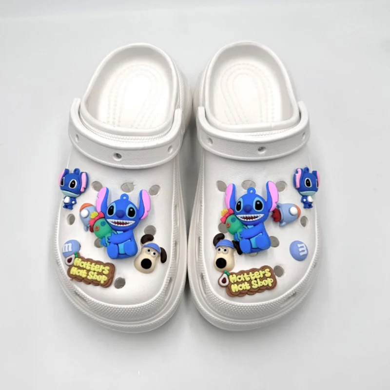 

MINISO Classic Character Stitch Children's Hole Shoe Charms Cute Cartoon Decoration Shoe Buckle 3D DIY Kids Birthday Gifts