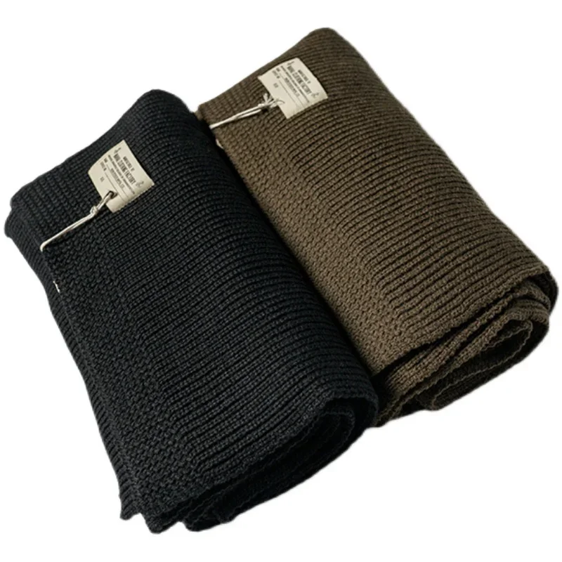 Non Stock Naval Wool Blend Scarf Men's Long Warm Scarves Winter Soft Neck Shawl