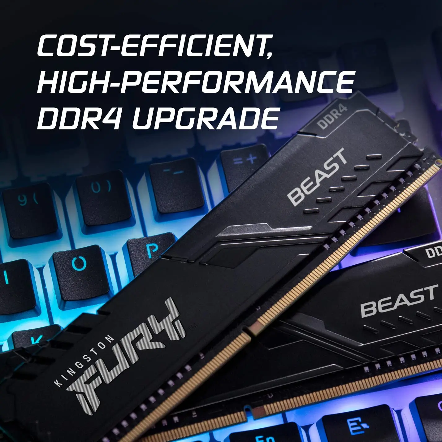 Desktop RAM Memory Kingston FURY Beast DDR4 Module 8GB 16GB 32GB 3200MHz 3600MHz XMP2.0 288PIN for AMD Intel CPU Motherboard