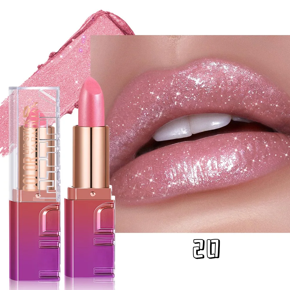 Schimmernder Perlglanz Lippenstift Mit Goldpartikeln Metallic_voghion.com