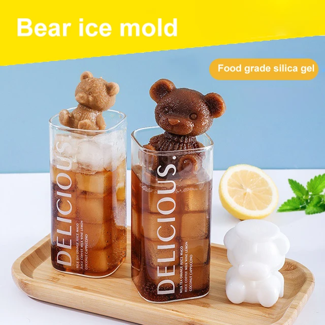 URMAGIC Bear Ice Mold, Ice Cube Trays Molds 3D DIY Drink Cake,Ice