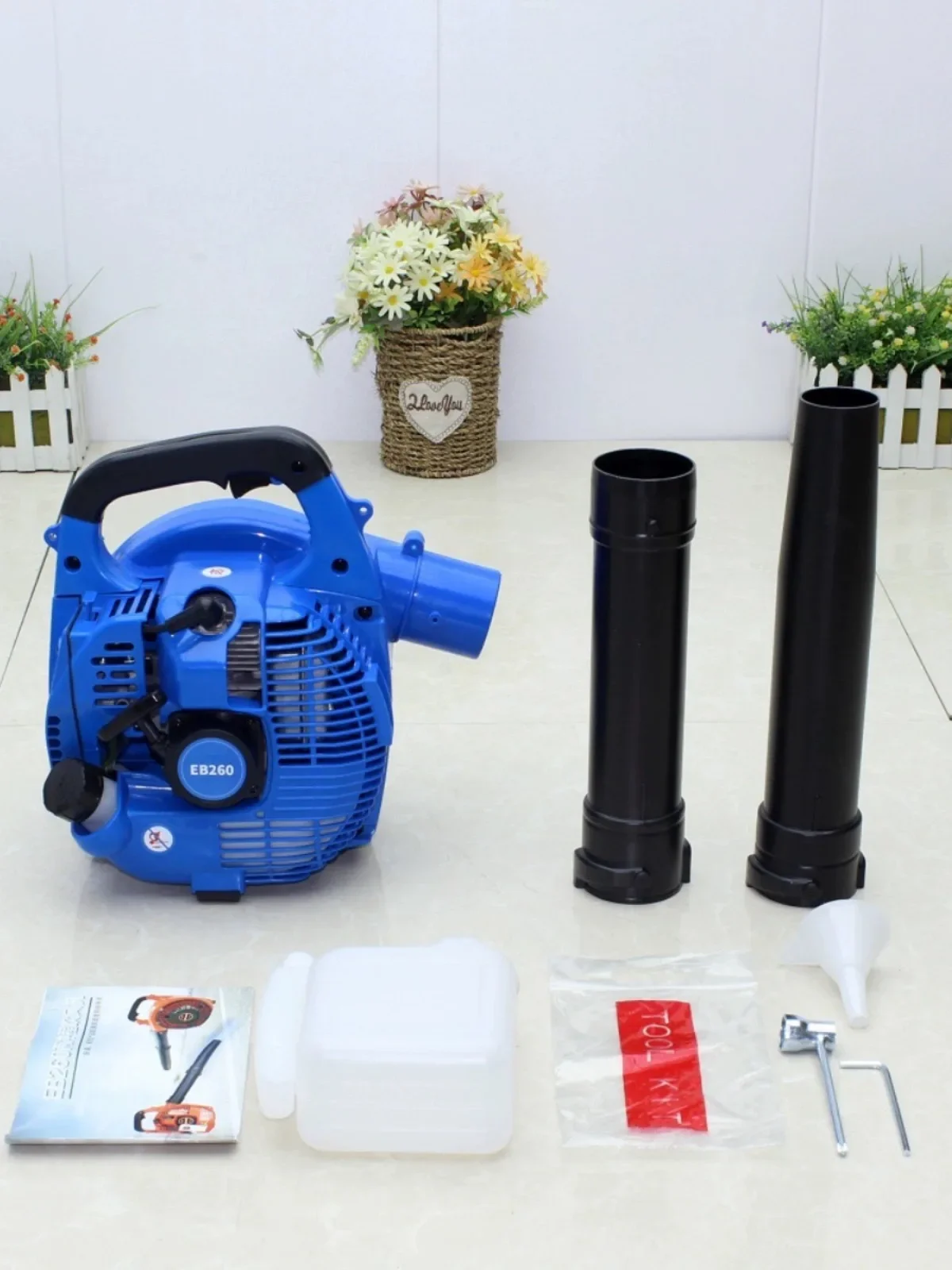 Snow Blower Petrol EB260 Gasoline Air Blower 25.4cc Portable Car Leaf Blower High Vacuum Fan Power Garden Tool 2