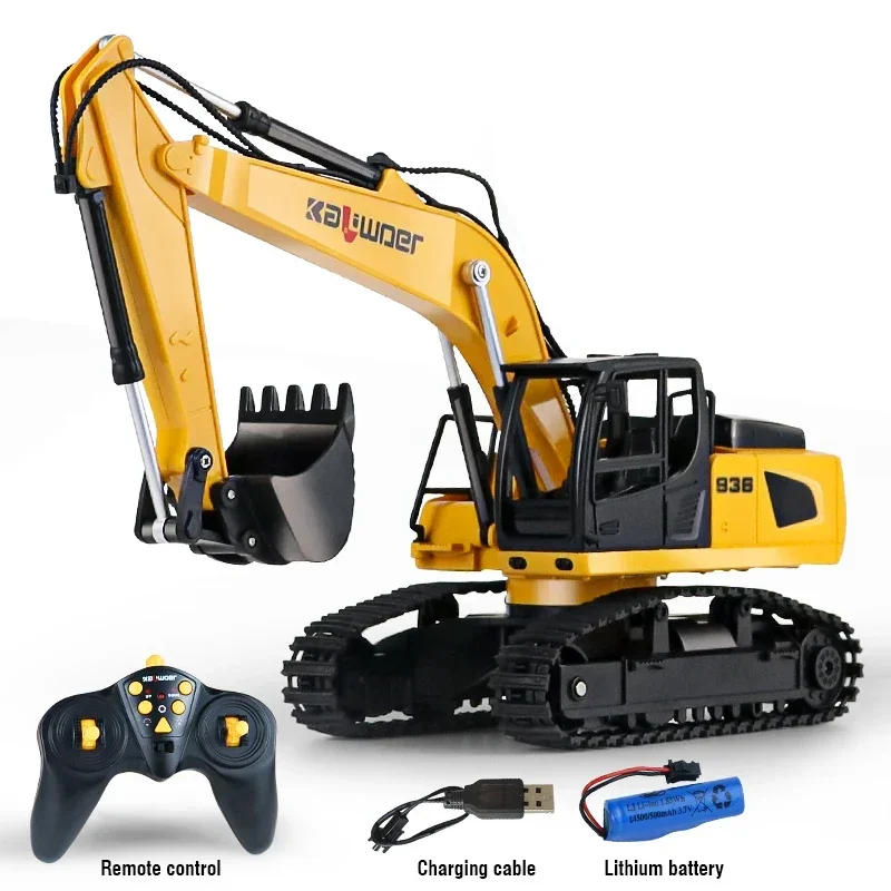 Advanced Remote Control Excavator Toy - 1/24 Scale Construction Vehicle